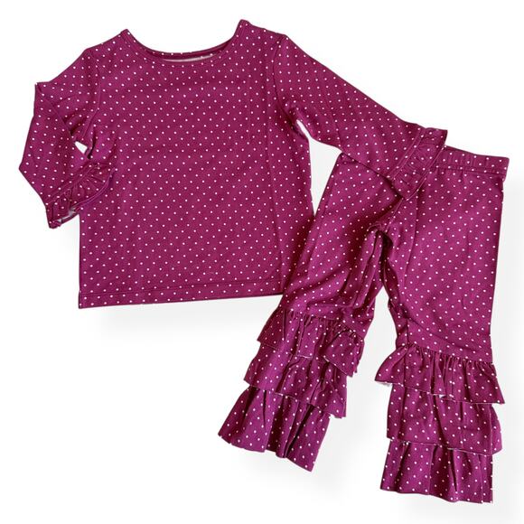 Eleanor Rose Other - Eleanor Rose Polka Dots & Ruffles Outfit Girls 2
